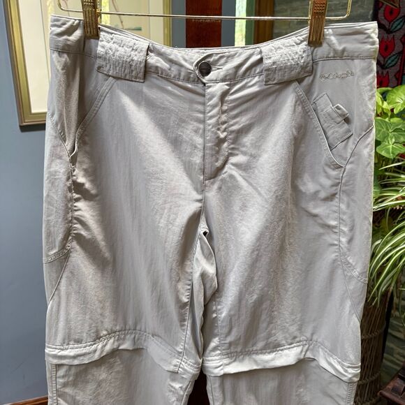 Vintage Columbia Women’s Khaki Zip‑Off Convertible Hiking Pants Size 6 - Picture 3 of 9